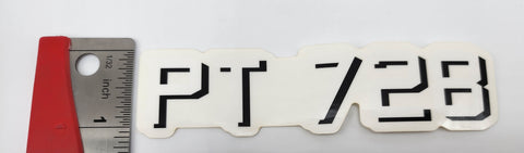 PT-728 Lettering Sticker