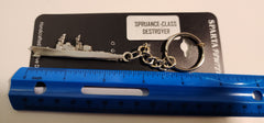 Spruance-Class Destroyer Pewter Keychain