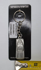 Chevrolet Corvette C2 Stingray 3D Pewter Keychain