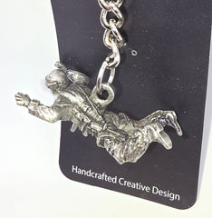 Military Free Falling Paratrooper Keychain