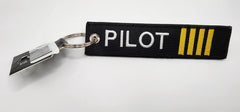 Pilot Embroidered Keychain