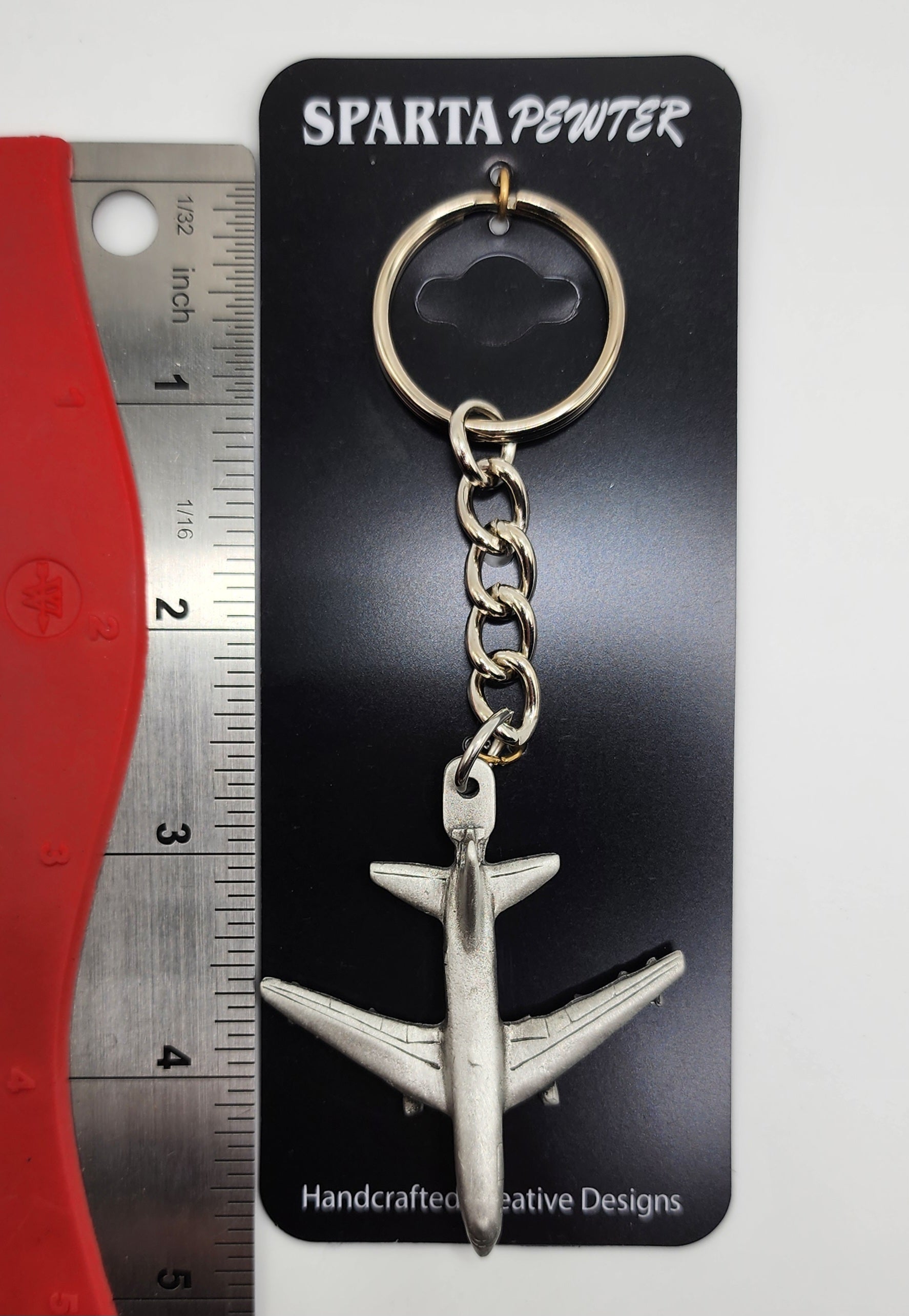 Boeing KC-46 Pegasus 3D Aircraft Pewter Keychain