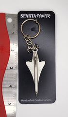 Concorde Supersonic Airliner Pewter Keychain