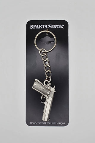 Colt 1911 Pewter Keychain
