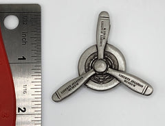 WWII Airplane Radial Prop Engine Pewter Magnet