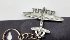 WWII Boeing B-17 Flying Fortress Pewter Airplane Keychain