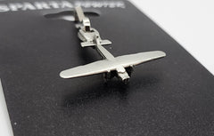 Ford Tri-Motor "Tin Goose" Airplane Pewter Small Zipper/Bag Pull