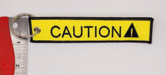 Caution Yellow/Black Keychain