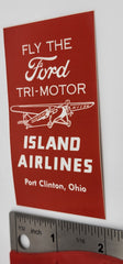 Fly the Ford Island Airlines Vertical 2' x 3.5" Flexible Sticker
