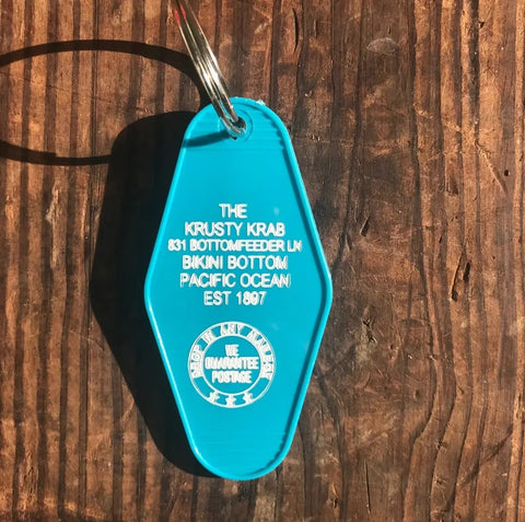 The Krusty Krab (Spongebob) TV Motel Key FOB Keychain