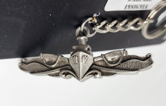 US Navy (USN) Surface Warfare Insignia Pewter Keychain