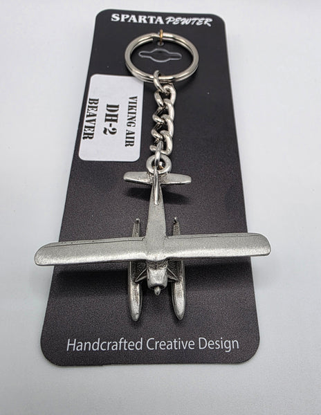Viking Air DH-2 Beaver 3D Pewter Keychain
