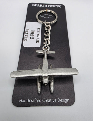 Viking Air DH-2 Beaver 3D Pewter Keychain