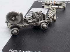 Lunar Space Buggy 3D Pewter Keychain