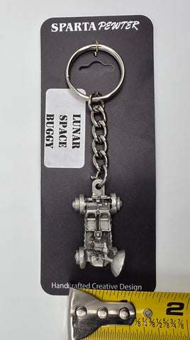 Lunar Space Buggy 3D Pewter Keychain