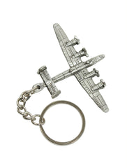 WWII B-24 Liberator Pewter Keychain Top View