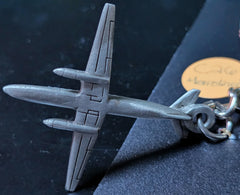 Fairchild C-26 Metroliner Pewter Airplane Keychain