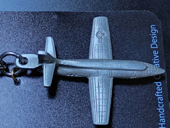 Bell X-1 Pewter Airplane Keychain