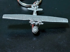 Liberty Aviation Museum WWII Consolidated PBY Catalina Pewter Airplane Carabiner Keychain