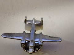 WWII North American Aviation B-25 Mitchell Bomber Pewter Airplane Lapel Pin