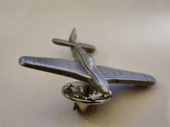 North American Aviation P-51 Mustang Fighter Pewter Lapel Pin
