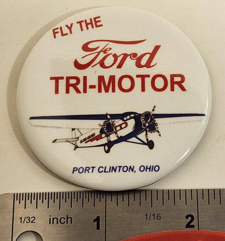 Fly the Ford Round Magnet