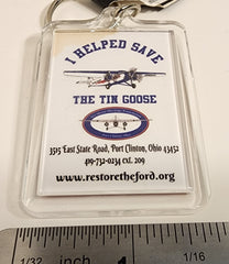 Fly the Ford Island Airlines Rectangle Logo Acrylic Keychain