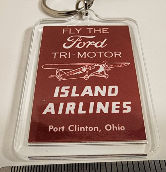 Fly the Ford Island Airlines Rectangle Logo Acrylic Keychain