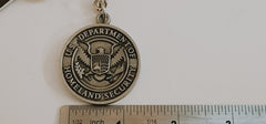 Dept. of US Homeland Security Logo 3D Pewter Keychain