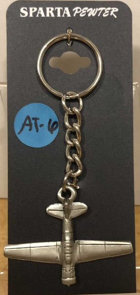 North American AT-6 Texan Pewter Keychain