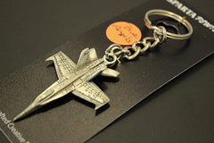 Blue Angels F/A-18 Hornet pewter keychain