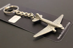 Douglas C-47 Skytrain/DC3 airplane pewter keychain