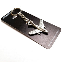 North American F-86 Sabre Airplane Pewter Keychain