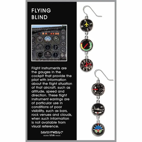Flying Blind Instrument Earrings