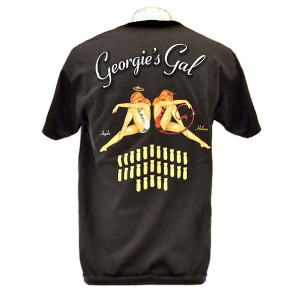 Georgie's Gal B-25 Nose Art Bomber T-Shirt - Back