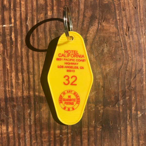 Hotel California Motel Key FOB keychain