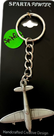 WW2 Spitfire RAF Fighter Aircraft Metal Enamel Keyring Battle Of Britain Plane E - Foto 8