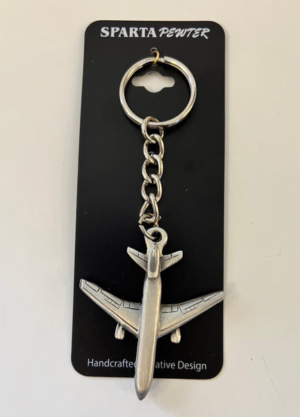 McDonnell Douglas MD-11 Airliner Pewter Keychain