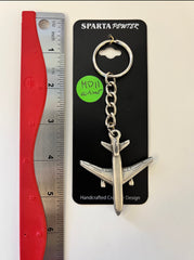 McDonnell Douglas MD-11 Airliner Pewter Keychain