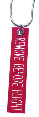 RBF Remove Before Flight Necklace