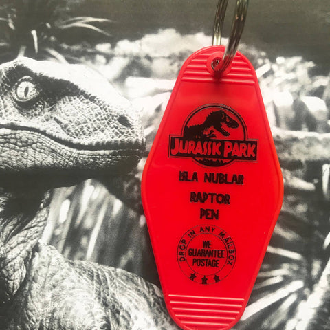 Jurassic Park (Movie) Motel Keychain
