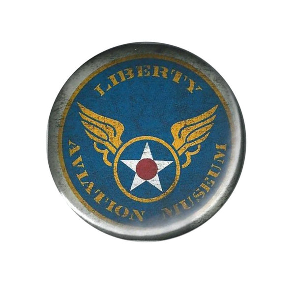 Liberty Aviation Museum Weathered Button Pin