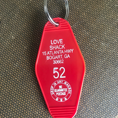 Love Shack (The B-52's) Motel Key FOB keychain