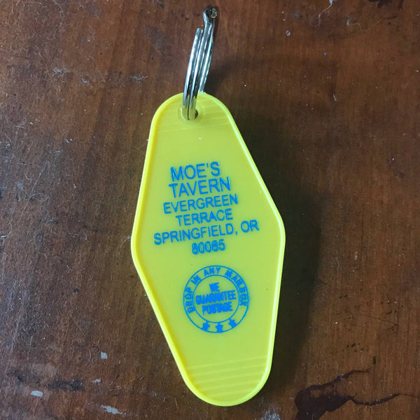 Moe's Tavern Motel Key FOB keychain