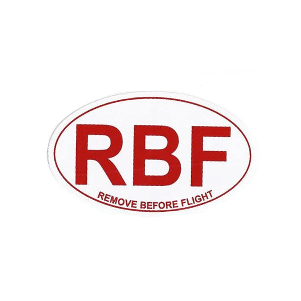 RBF Remove Before Flight Euro Acronym Sticker