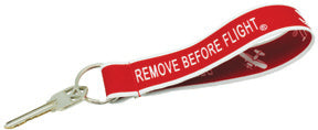 Remove Before Flight Wristlet Keychain