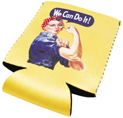 Rosie The Riveter "We Can Do It"  Can Cooler Koozie