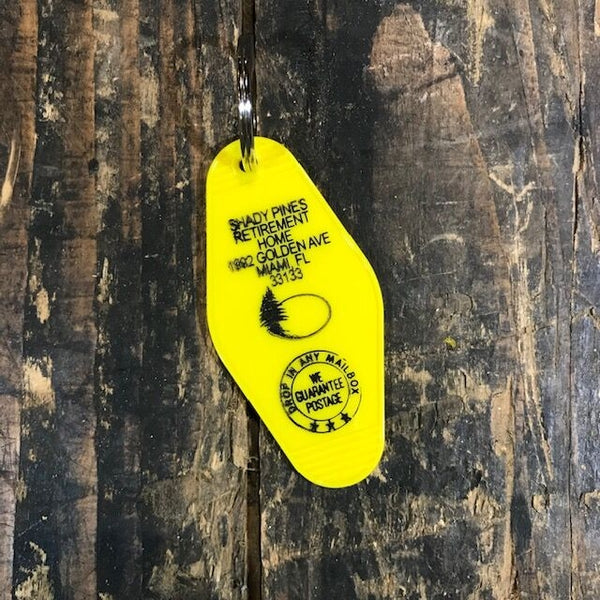 Shady Pines Retirement Home (The Golden Girls) Motel Key FOB Keychain