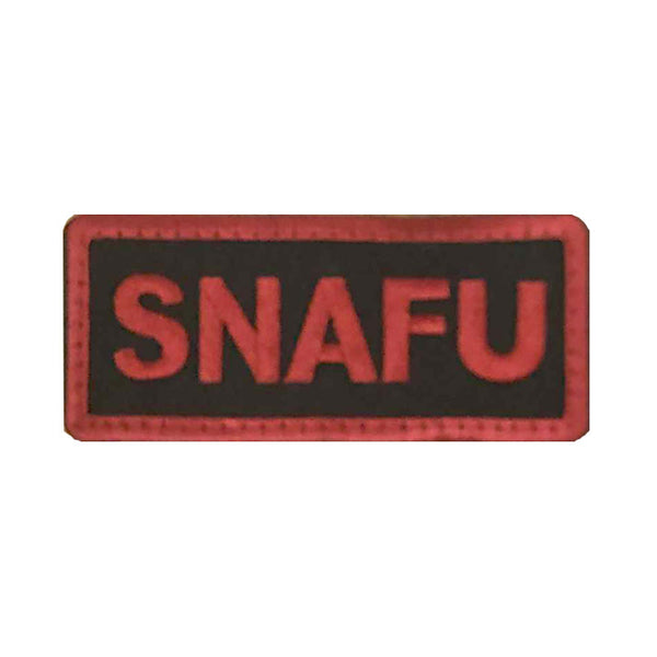SNAFU (red lettering) Velcro Patch