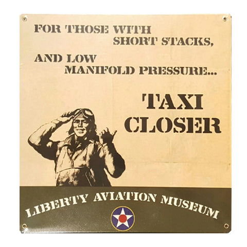 Taxi Closer Metal Sign 12 X 12